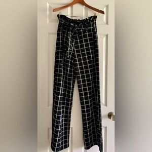 Nasty Gal | black and white checkered pants | US SZ 8